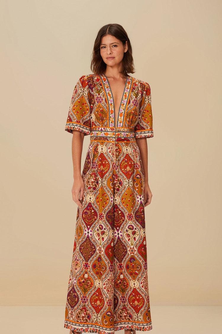 farm rio multicolor romantic nature jumpsuit ROMANTIC NATURE MULTICOLOR farm rio multicolor romantic nature jumpsuit ROMANTIC NATURE MULTICOLOR