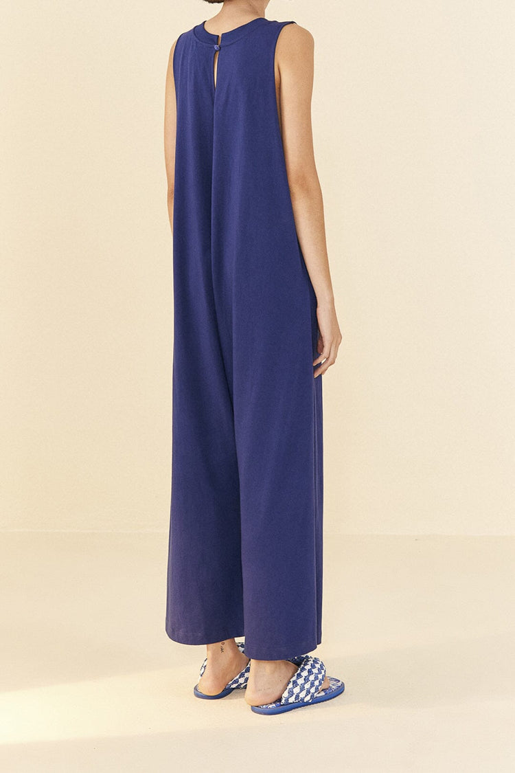 Farm Rio Navy Blue Nature Organic Cotton Jumpsuit NAVY BLUE
