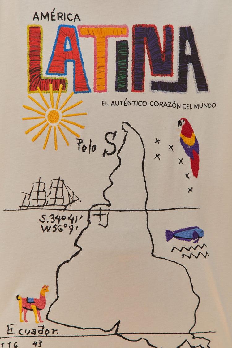 Farm Rio Off-white America Latina Relaxed T-shirt OFF-WHITE