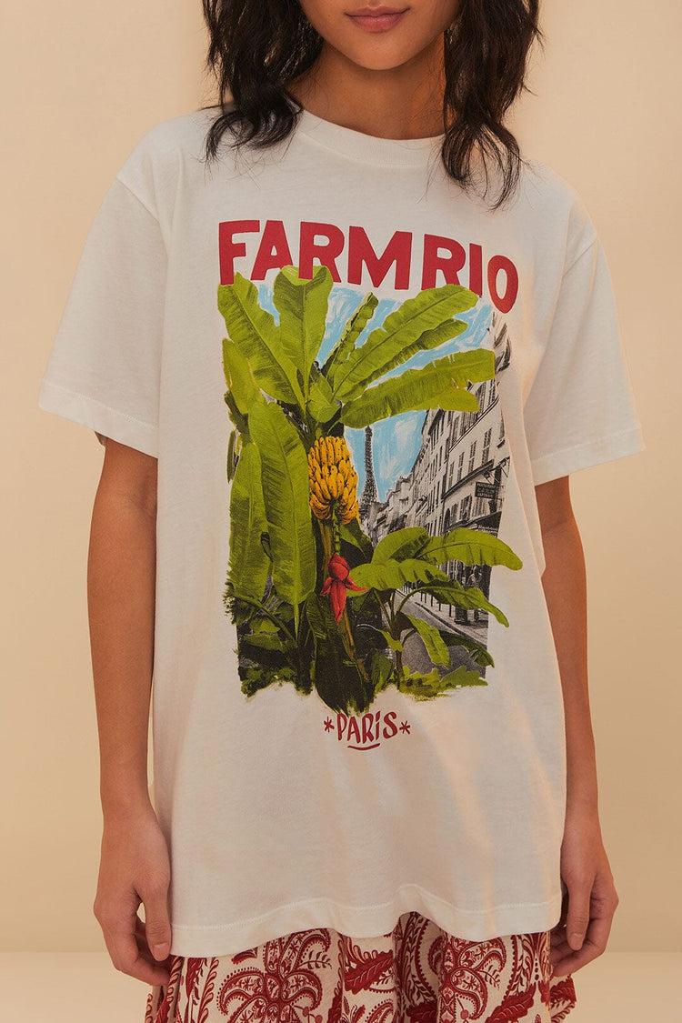 Farm Rio Off-white From Brasil To The World Relaxed T-shirt OFF-WHITE