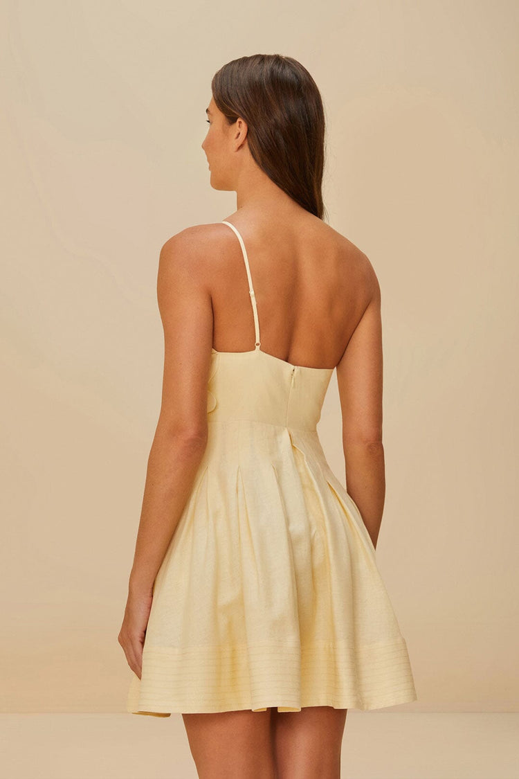 Farm Rio Off-white Lea Lenzing™ Ecovero™ Euroflax™ Mini Dress OFF-WHITE