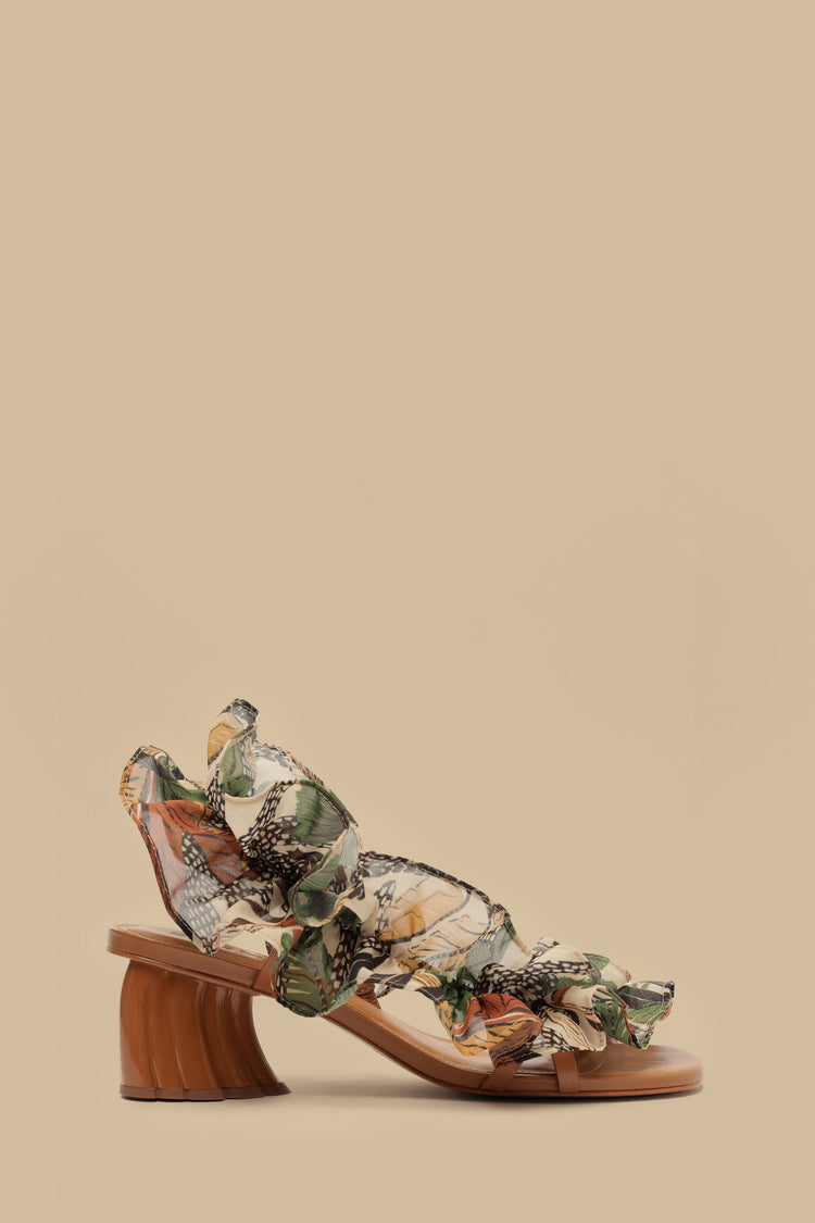 farm rio sand foliage sketch monstera heeled sandal FOLIAGE SKETCH SAND