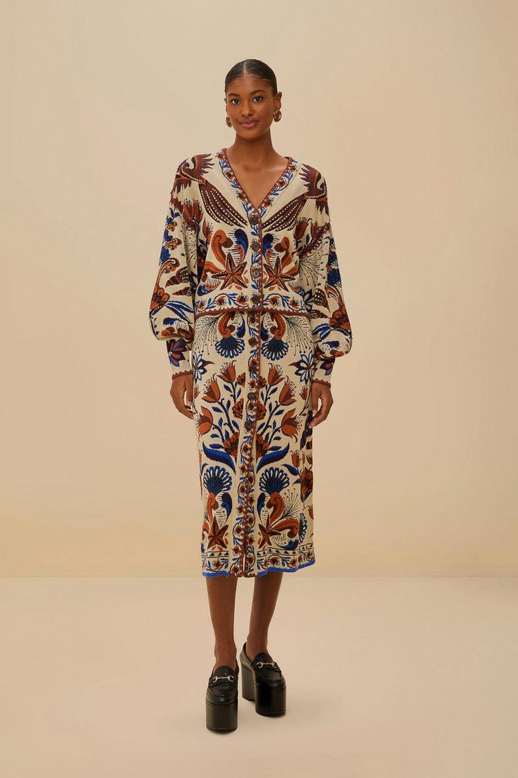 farm rio sand nature land knit skirt NATURE LAND SAND