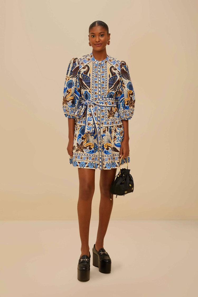 farm rio sand nature land organic cotton mini dress NATURE LAND SAND farm rio sand nature land organic cotton mini dress NATURE LAND SAND