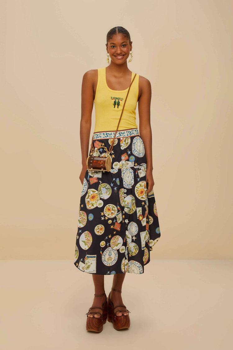 Farm Rio Yellow Farmrio Toucan Organic Cotton Tank Top YELLOW