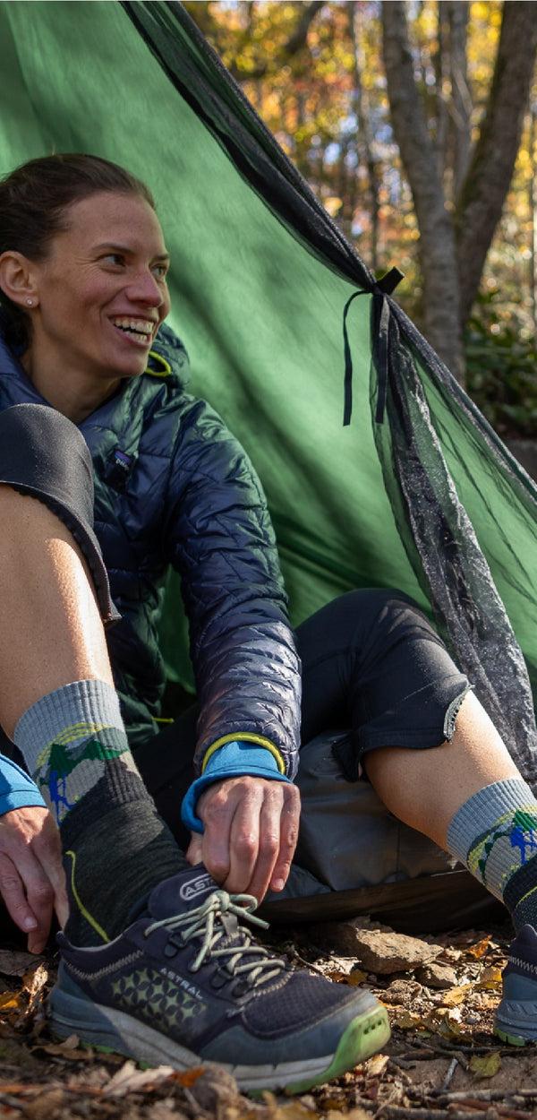 Farm To Feet American Trail Blue Ridge Light Targeted Cushion 3/4 CREW