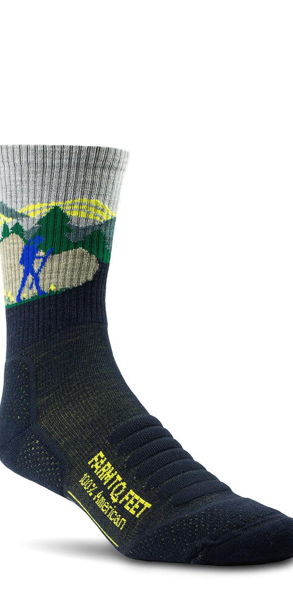 farm to feet American Trail Blue Ridge Light Targeted Cushion 3/4 CREW