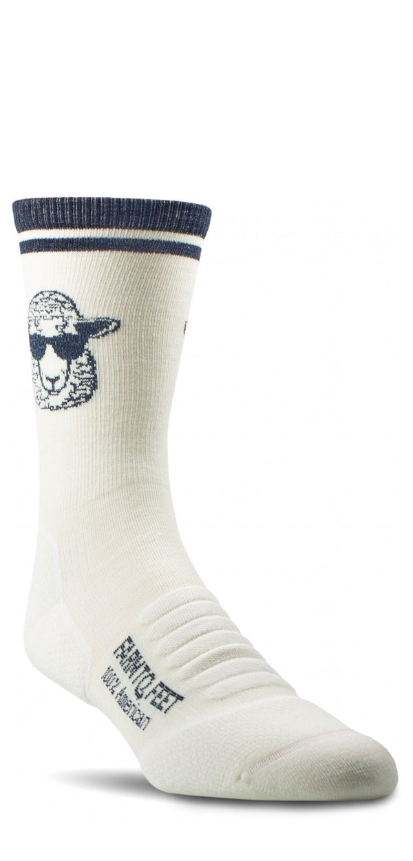 Farm To Feet American Trail Shep The Sheep Light Targeted Cushion 3/4 CREW