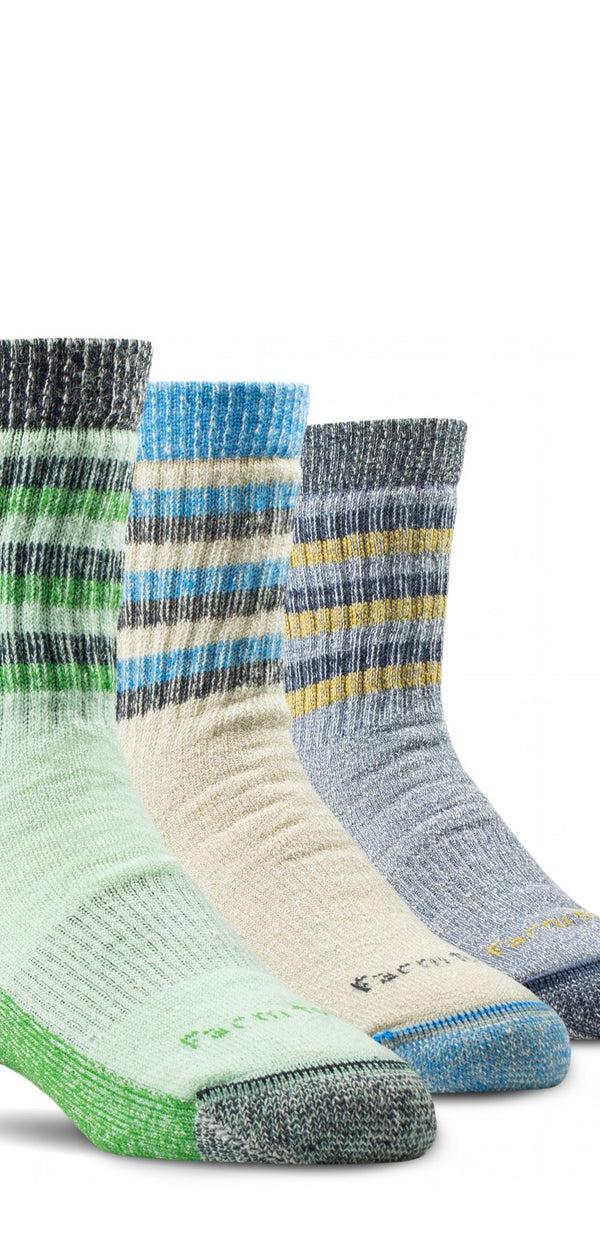 Farm To Feet Kid's Rugged Bundle: 3 Pairs Kid's Rugged Bundle: 3 Pairs CREW