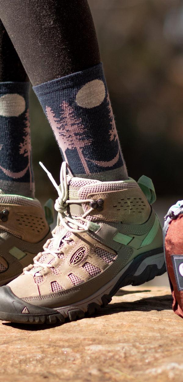 Farm To Feet Outdoor Trail Asheville Light Targeted Cushion 3/4 CREW