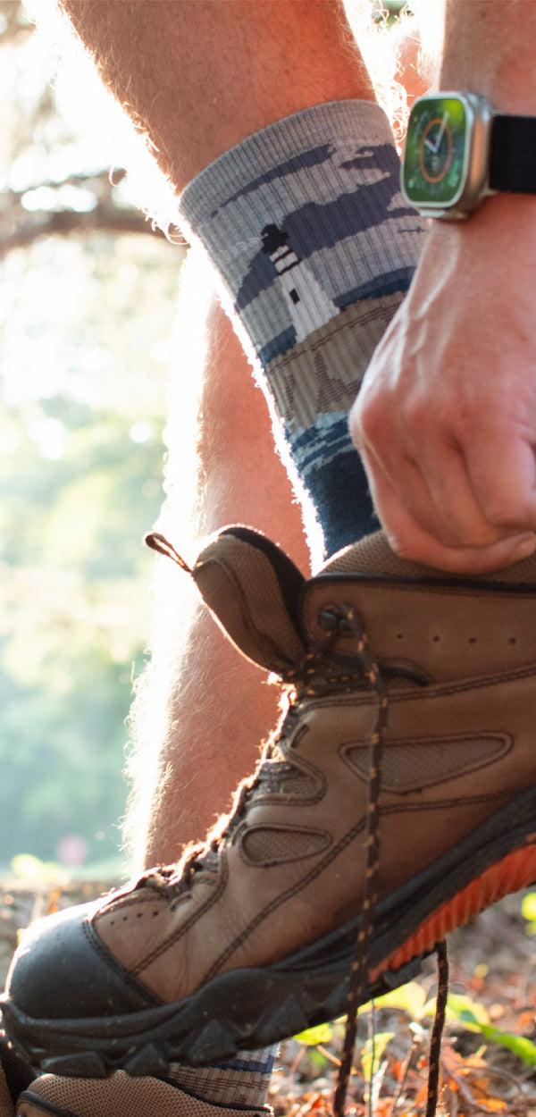 Farm To Feet Outdoor Trail Cape Light Targeted Cushion 3/4 CREW