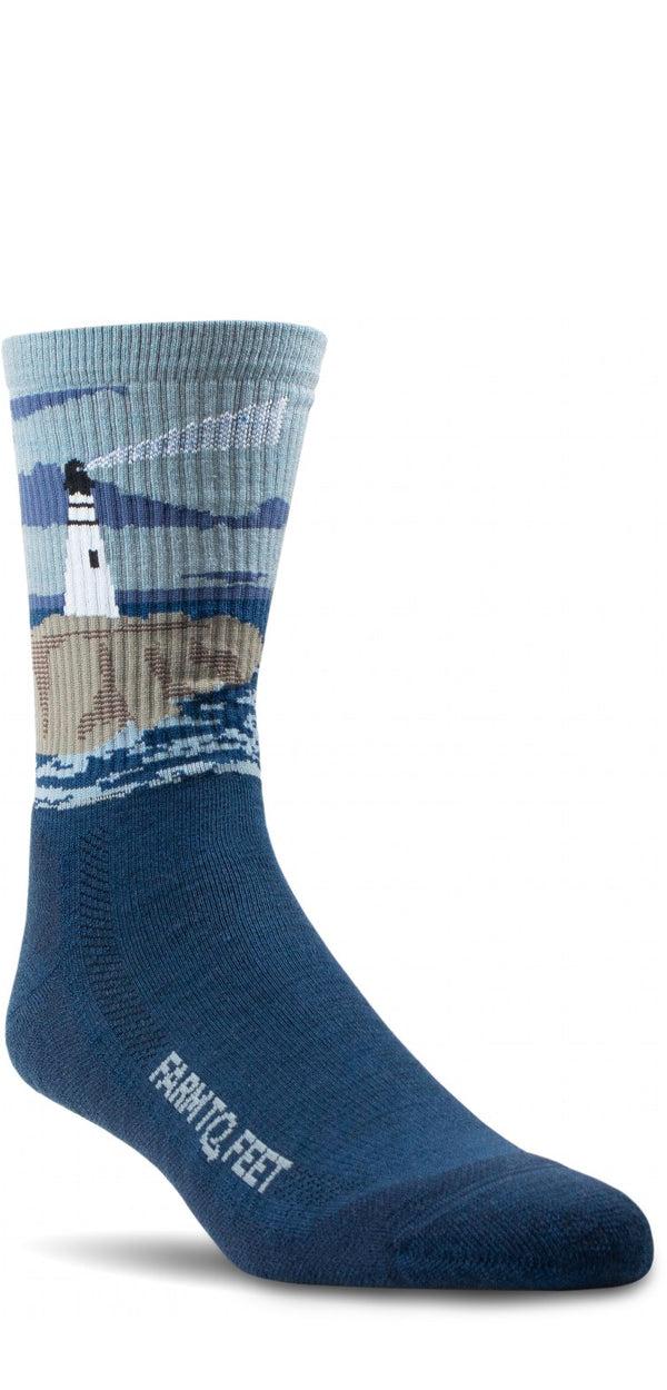 farm to feet Outdoor Trail Cape Light Targeted Cushion 3/4 CREW