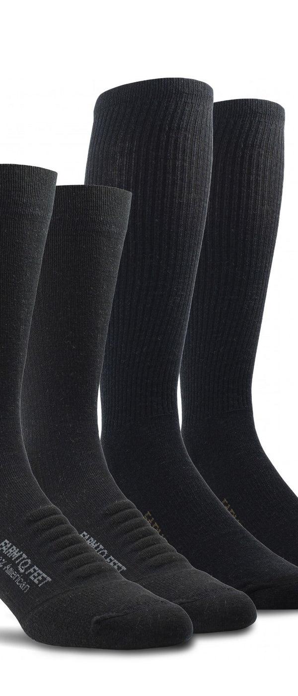 farm to feet Tactical Bundle II: 4 Pairs Light Cushion Assorted