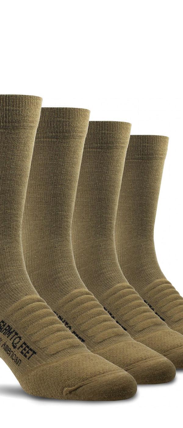 Farm To Feet Tactical Bundle III: 4 Pairs Lightweight EXTENDED CREW