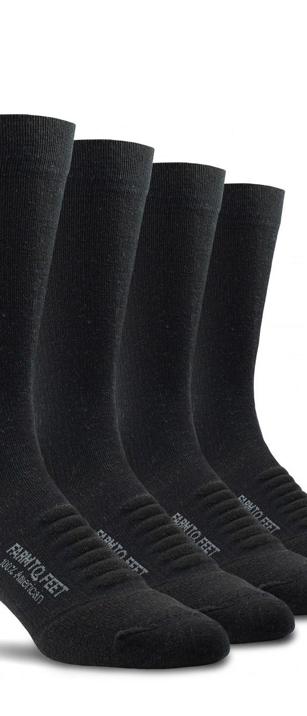 farm to feet Tactical Bundle III: 4 Pairs Lightweight EXTENDED CREW
