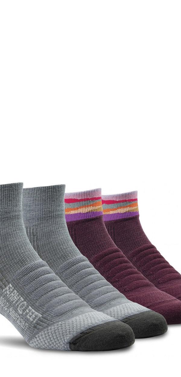 Farm To Feet Warmer Days Bundle: 4 Pairs Light Targeted Cushion 1/4 Crew