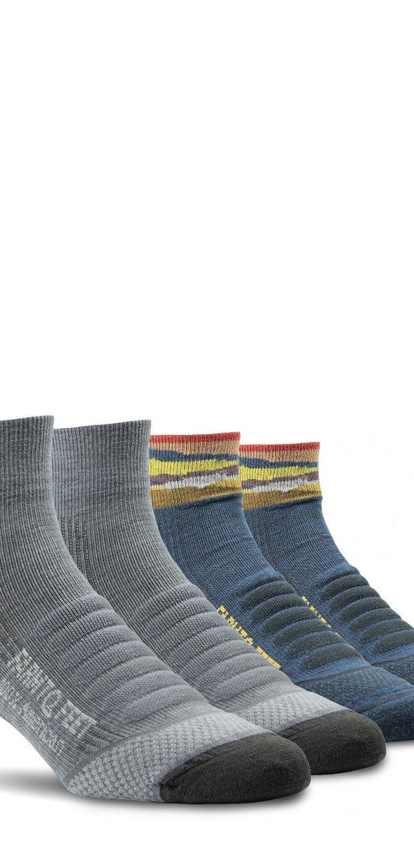 farm to feet Warmer Days Bundle: 4 Pairs Light Targeted Cushion 1/4 Crew