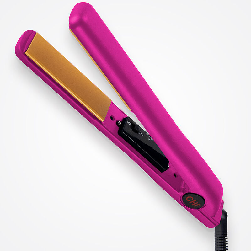 farouk 1 Inch Ceramic Hairstyling Iron - Hot Pink Metallic