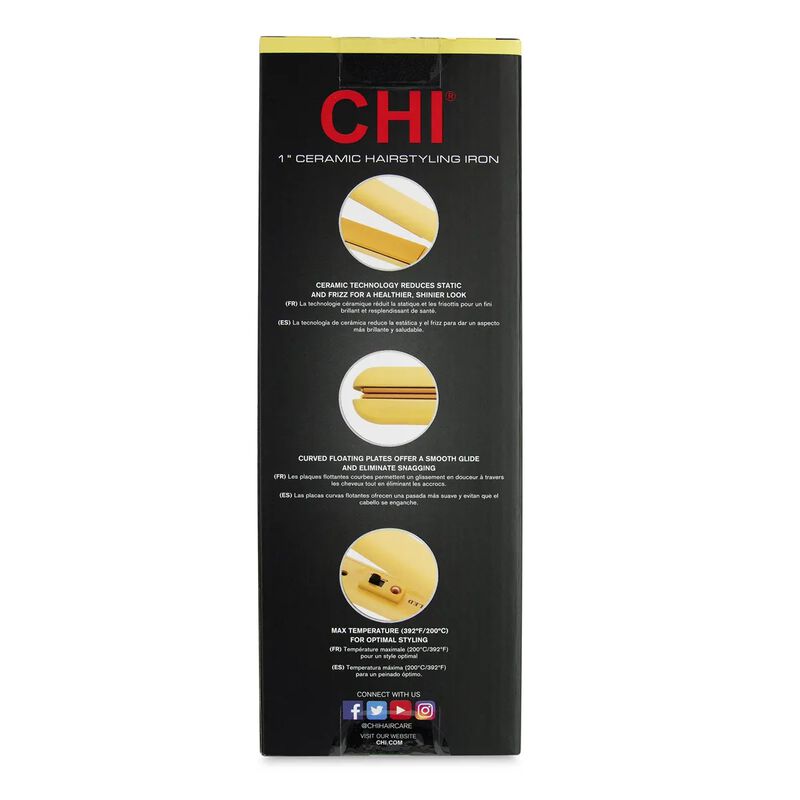 Farouk 1 Inch Ceramic Hairstyling Iron - Ray Of Sunshine