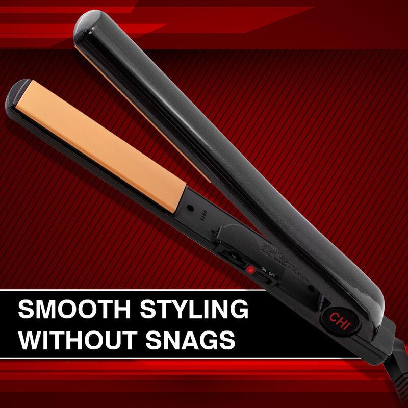 Farouk 1 Inch Tourmaline Ceramic Extended Plate Hairstyling Iron - Onyx Black