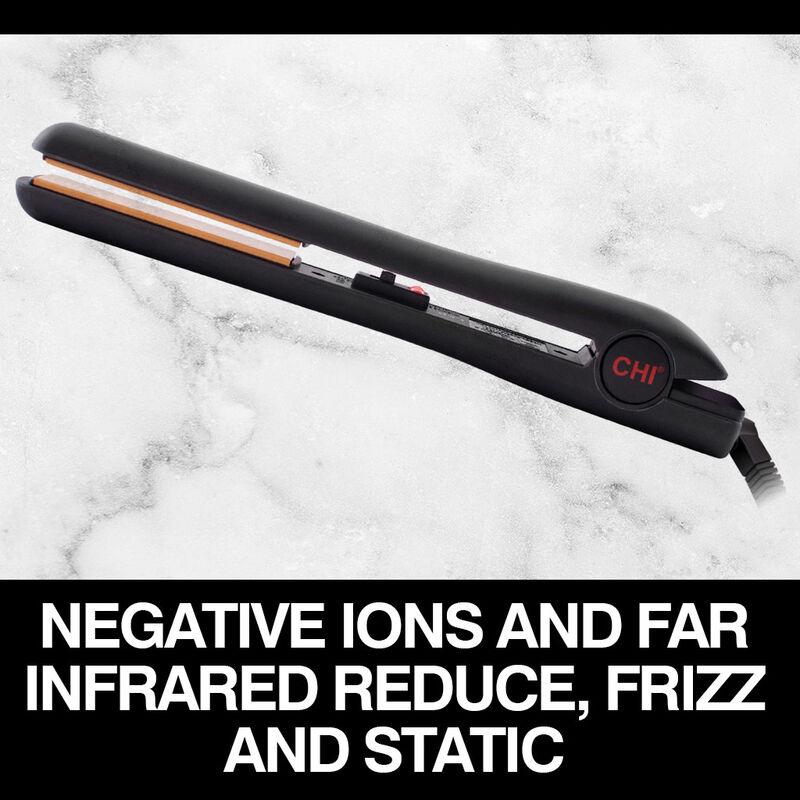 Farouk 1 Inch Tourmaline Ceramic Hairstyling Iron - Black Matte