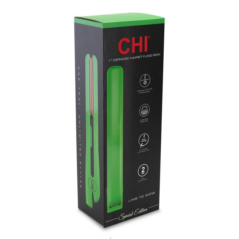 Farouk 1 Inch Ceramic Hairstyling Iron - Lime To Wow