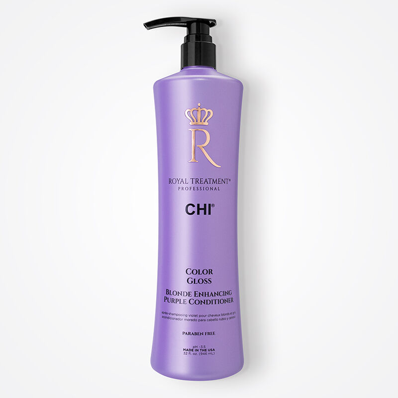 farouk Royal Treatment Color Gloss Blonde Enhancing Purple Conditioner - 32 Ounces