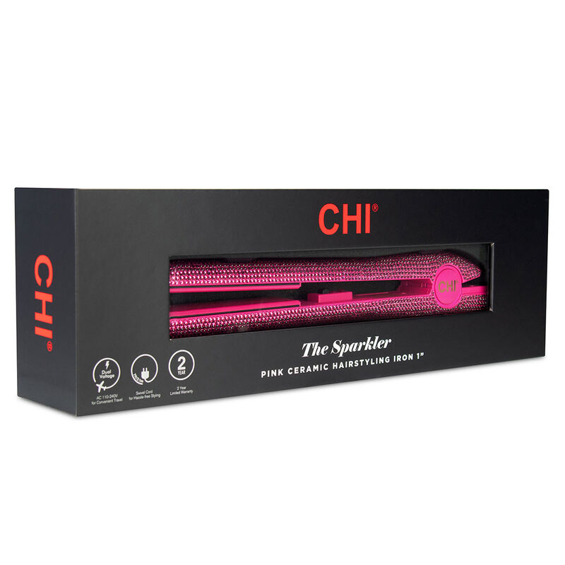 Farouk The Sparkler Pink 1 Inch Ceramic Hairstyling Iron