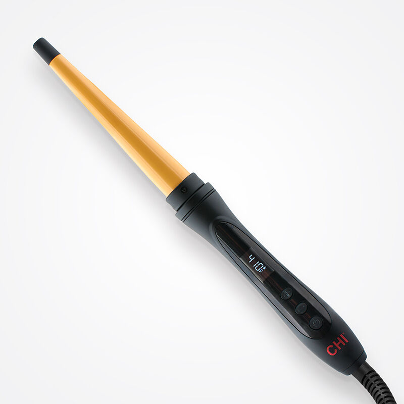 farouk Tourmaline Ceramic Tapered Curling Wand - Onyx Black