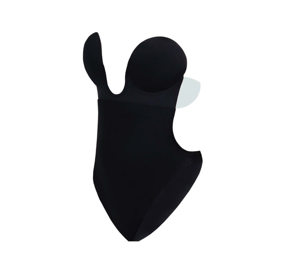 fashion forms U Plunge Backless Strapless Bodysuit Black