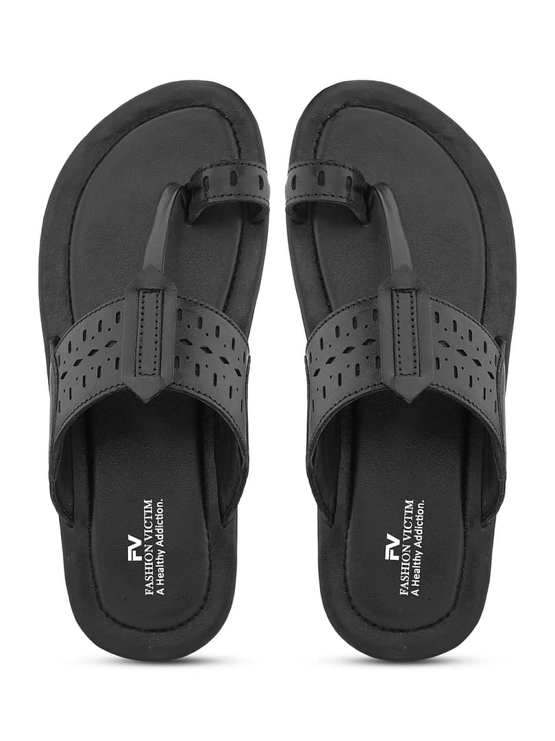 Fashion Victim Fashion Victim Men Leather Slippers