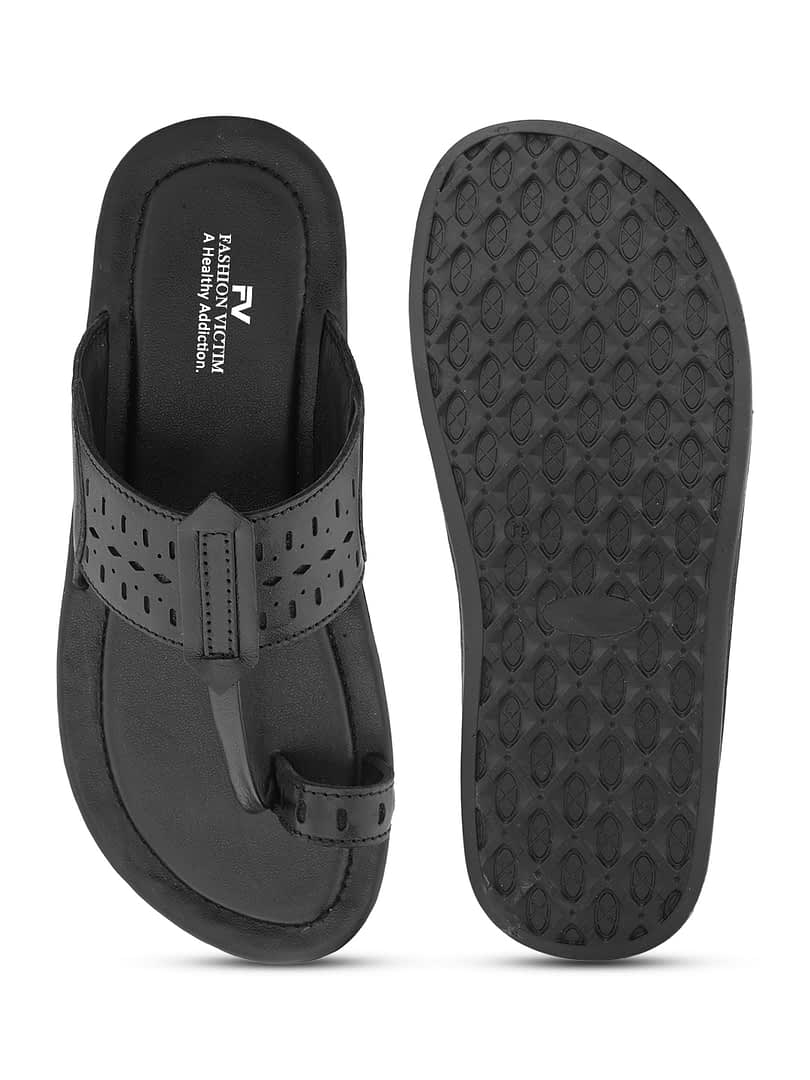 Fashion Victim Fashion Victim Men Leather Slippers