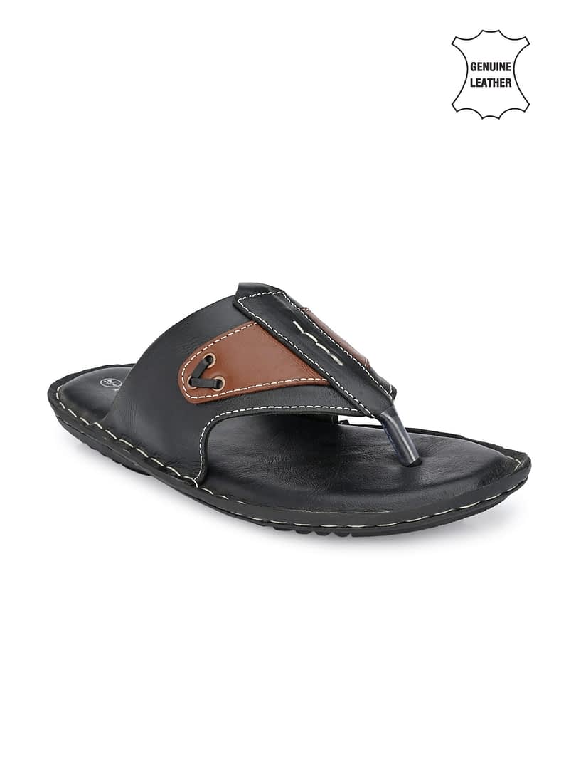 Fashion Victim Men Black & Brown Comfort Sandals
