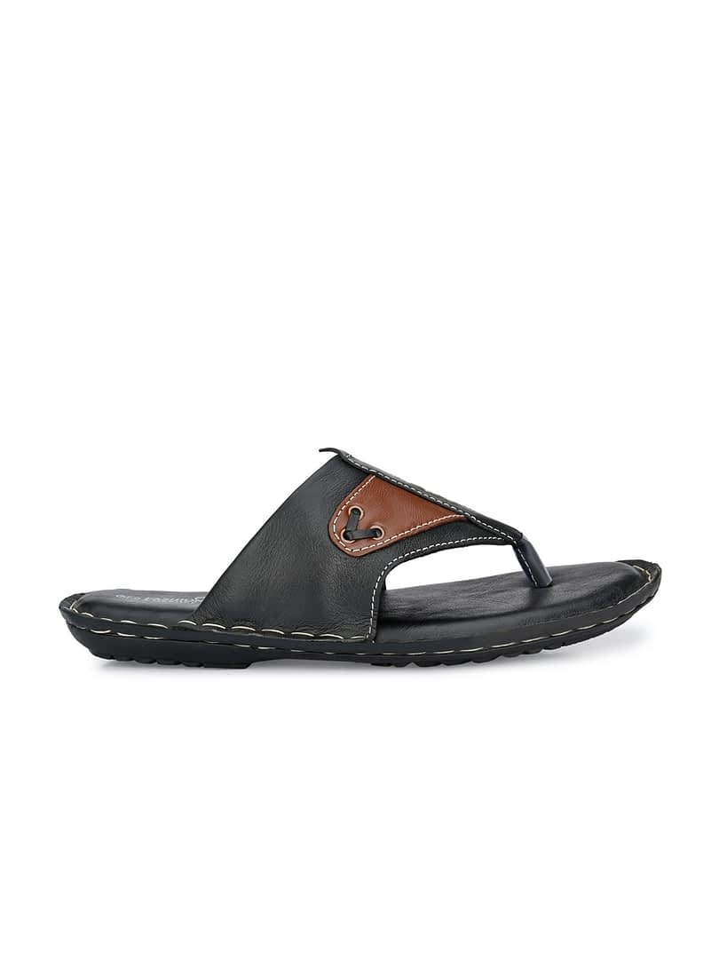 Fashion Victim Men Black & Brown Comfort Sandals