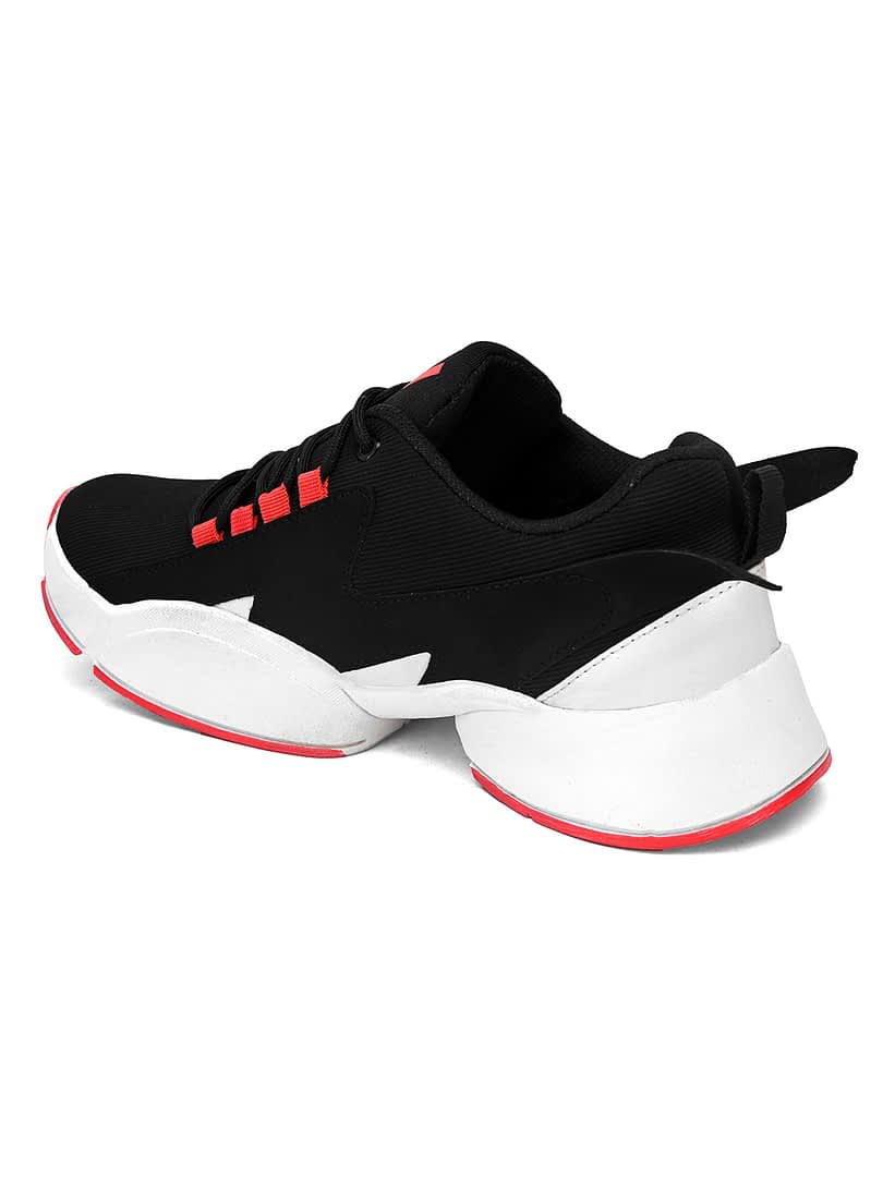 Fashion Victim Men Black Colourblocked Sneakers