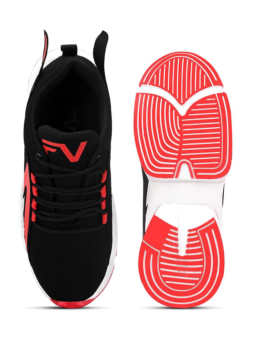 Fashion Victim Men Black Colourblocked Sneakers