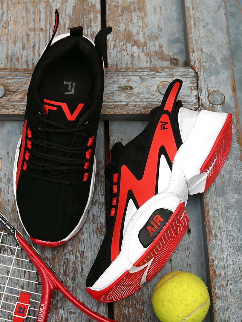 fashion victim Men Black Colourblocked Sneakers