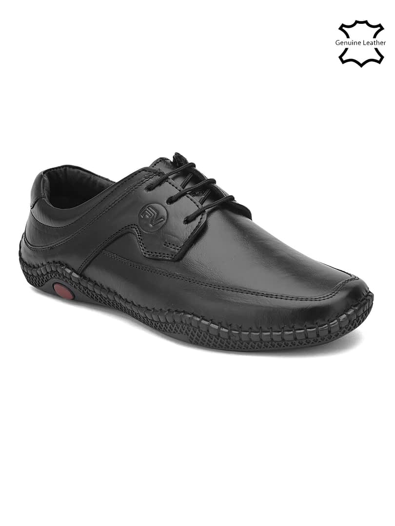 Fashion Victim Men Black Formal Leather Shoes