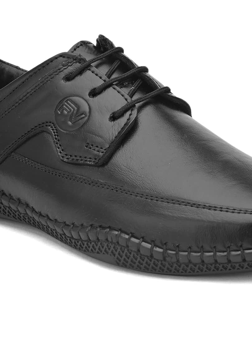 Fashion Victim Men Black Formal Leather Shoes