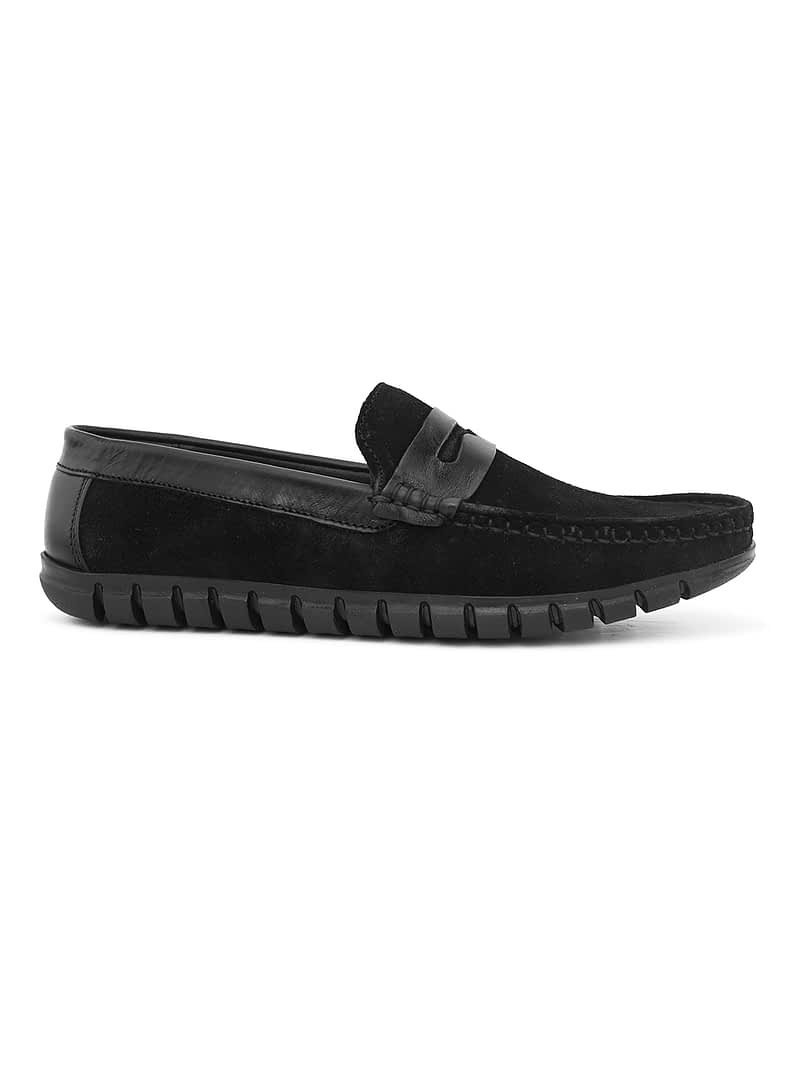 Fashion Victim Men Black Leather Loafer’s