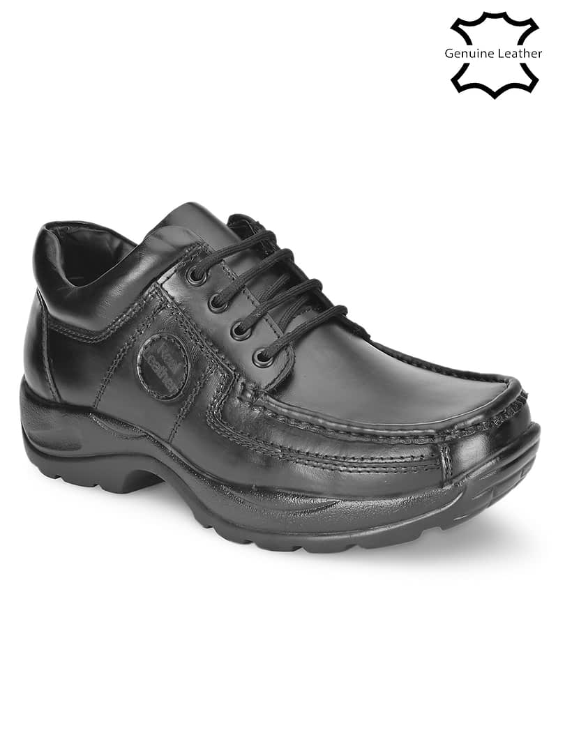 fashion victim Men Black Leather Shoes