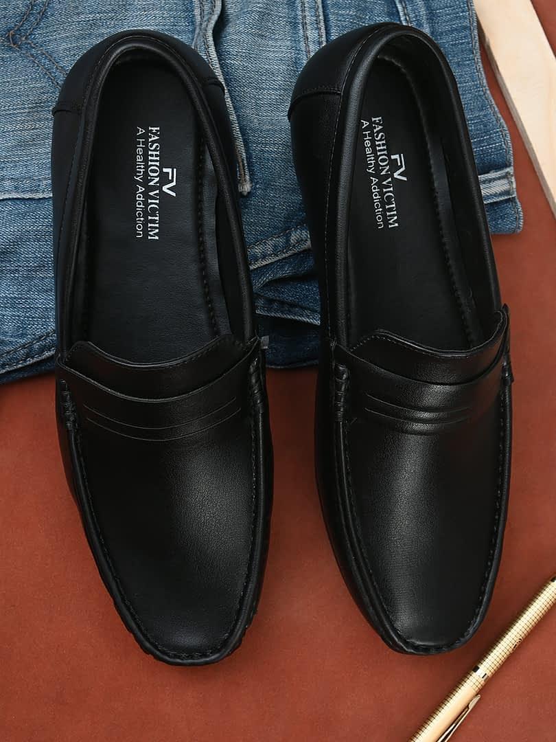 fashion victim Men Black Loafers