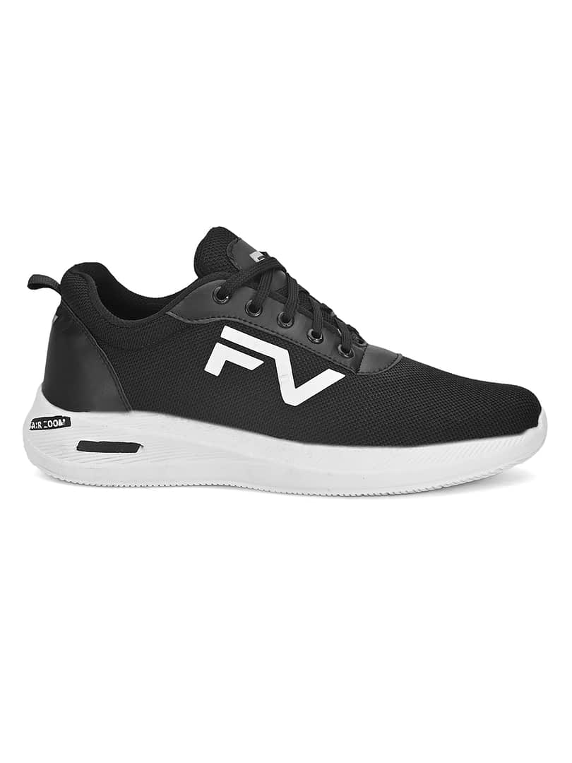 Fashion Victim Men Black Printed Sneakers