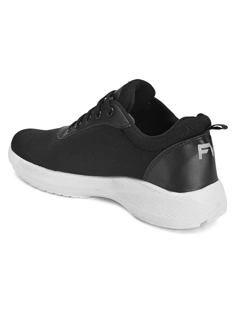 Fashion Victim Men Black Printed Sneakers