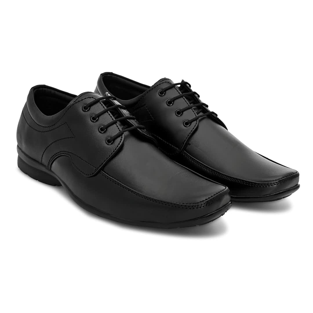 Fashion Victim Men Black Solid Formal Derbys