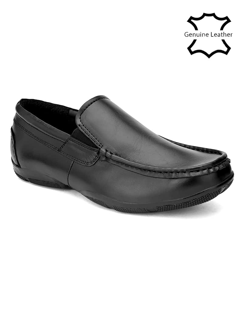 Fashion Victim Men Black Solid Formal Loafers