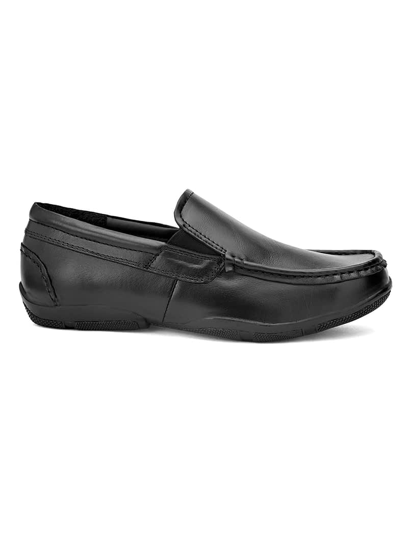 Fashion Victim Men Black Solid Formal Loafers
