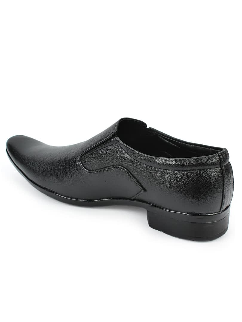 Fashion Victim Men Black Solid Formal Slip-Ons