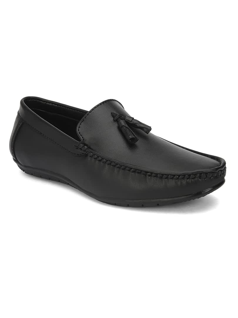 Fashion Victim Men Black Tassel Loafer’s