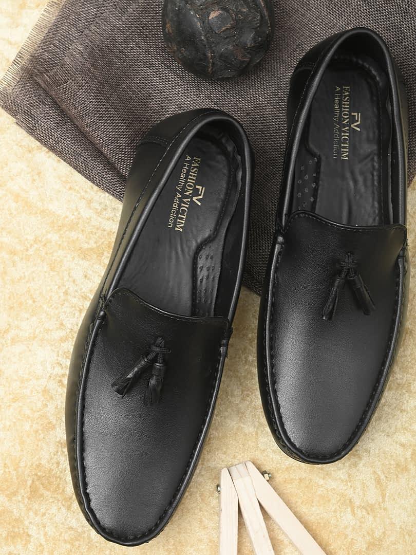 fashion victim Men black tassel loafer’s